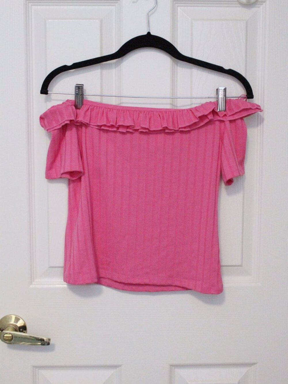 Zara Trafaluc Off the Shoulder Ruffle Summer top